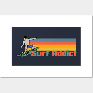 Surf addict Posters and Art